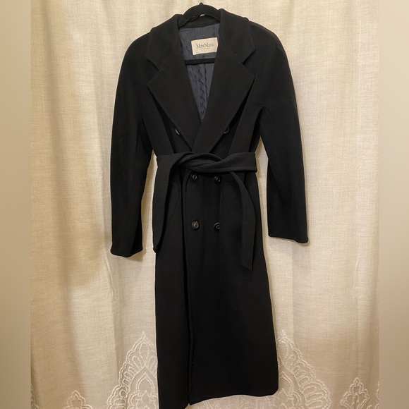 Max mara maxmara madame icon 101801 black coat - Picture 7 of 14